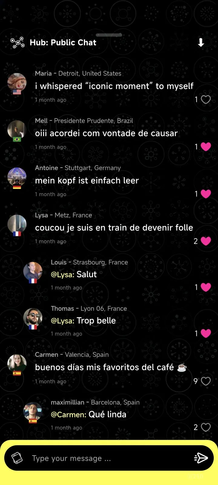 Mapdate Public Chat Hub